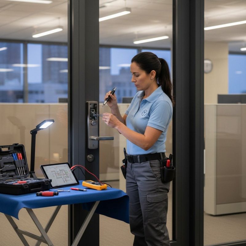 Office Door Handle Mounting