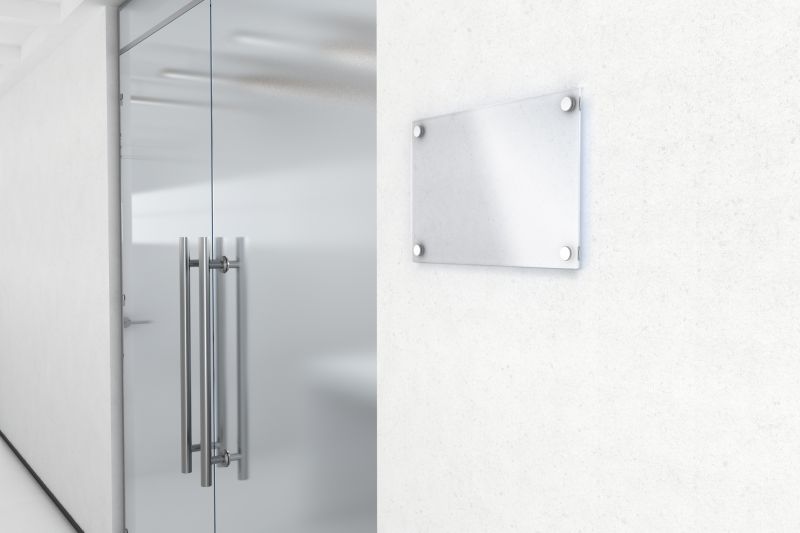 Glass Office Handle Mounting